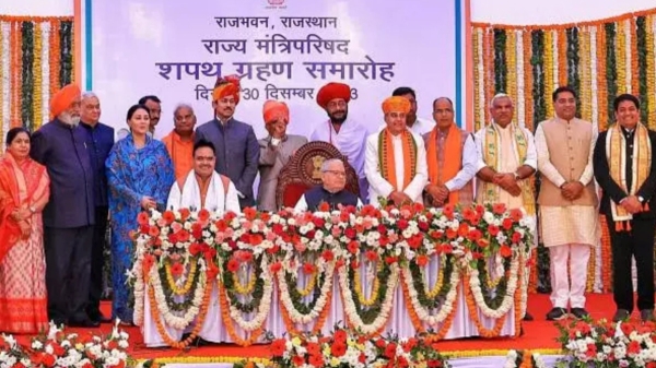 Rajasthan Cabinet expansion Rajyavardhan Rathore 21 others take oath as ministers Rajasthan Cabinet expansion Rajyavardhan Rathore 21 others take oath as ministers