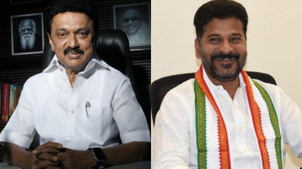 Tamil Nadu CM MK Stalin Wishes Telangana CM-designate Revanth Reddy Tamil Nadu CM MK Stalin Wishes Telangana CM-designate Revanth Reddy