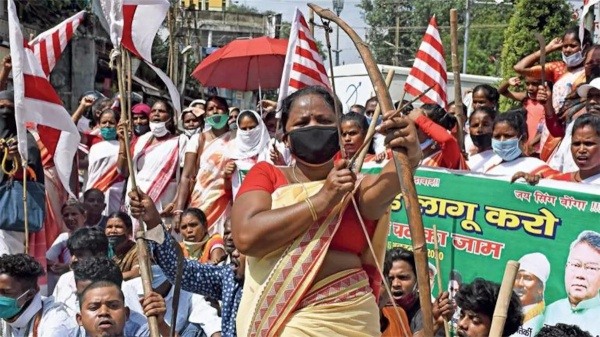 Adivasis announced Bharat Bandh demanding Religious status for Sarna Adivasis announced Bharat Bandh demanding Religious status for Sarna