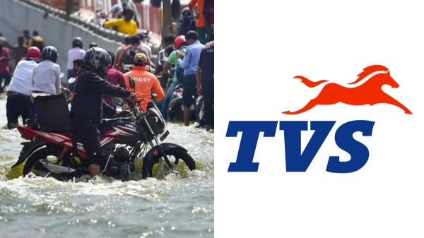 TVS has come forward to repair the bikes affected by rain and flood 