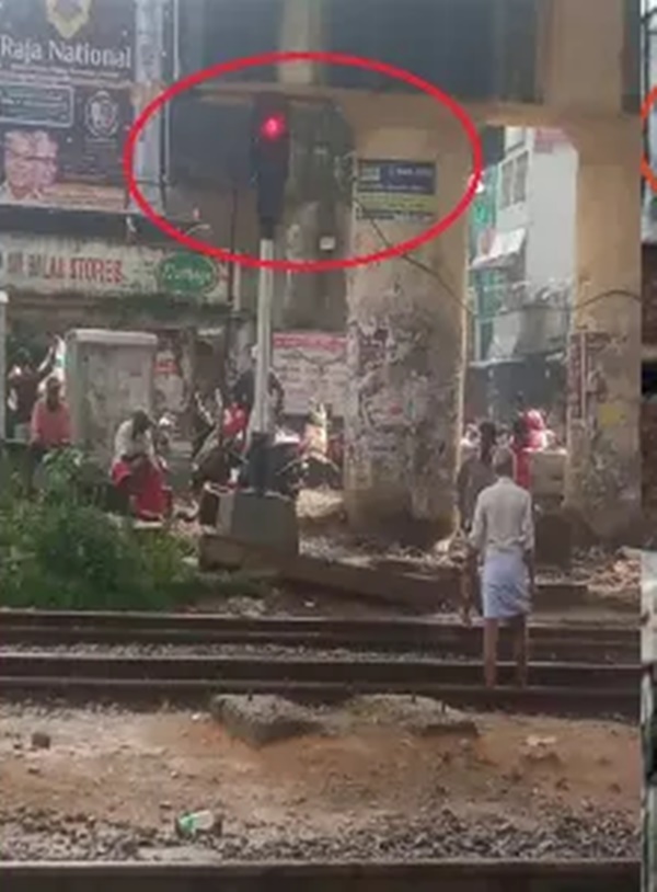 Super arrangement to prevent accident at veppampattu railway station next to Chennai Super arrangement to prevent accident at veppampattu railway station next to Chennai