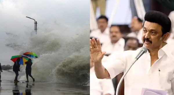 Chennai flood; What did CM Stalin to officials in Cooum River front near Marina beach?