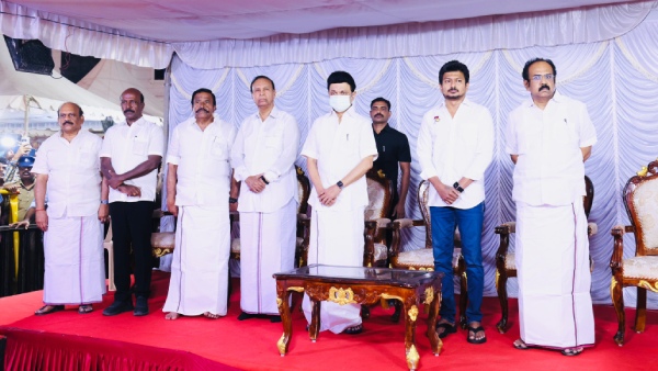 CM Stalin went to pay last respect for Vijayakanth