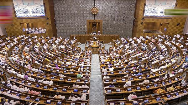 There was a commotion in the Lok Sabha after people breached security 