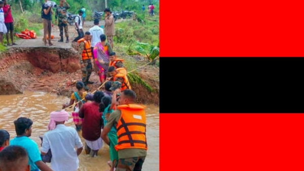 Mdmk hold a protest, condemning the union government for refusing to declare Tamil Nadu rains and floods as a national calamity 