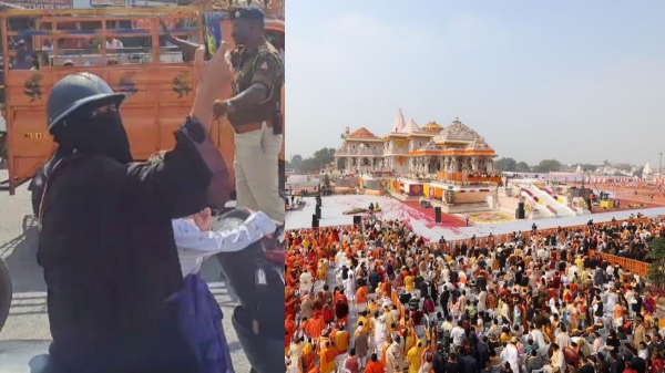 Karnataka: During Ram mandir celebrations woman raises Allahu Akbar slogan 