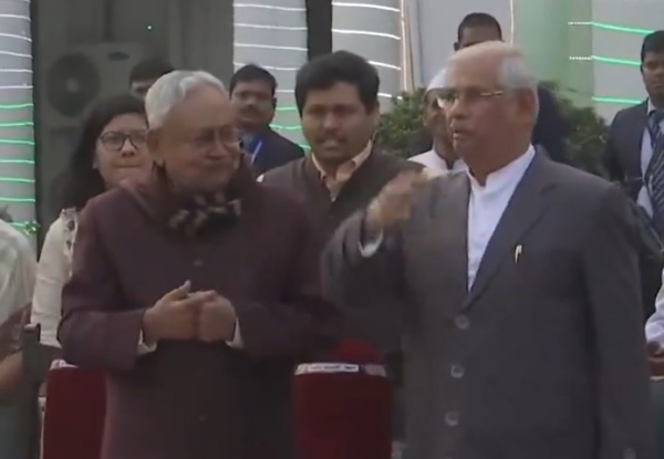 Bihar CM Nitish Kumar meets Governor Rajendra Vishwanath amid Reports of Resignation 