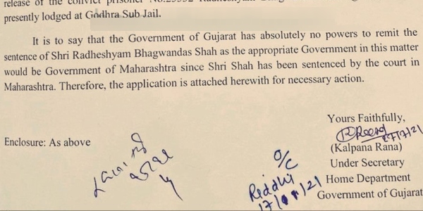 The Gujarat government has filed false information in the Bilkis Bano case