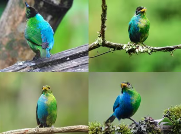  One half Female, another Half-Male Extremely Rare Bird Captured In Colombia