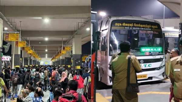 Do you know the only route that does not go thorugh the Kilaampakkam Bus Stand in Chennai 