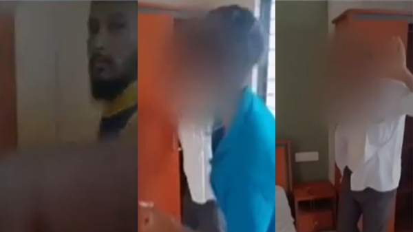 6 Men entered into hotel room in Karnataka thrashes Interfaith Couple and take video 6 Men entered into hotel room in Karnataka thrashes Interfaith Couple and take video