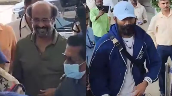 Dhanush mobbed by eager fans as he leave the ceremony in Ayodhya Ram Temple Dhanush mobbed by eager fans as he leave the ceremony in Ayodhya Ram Temple