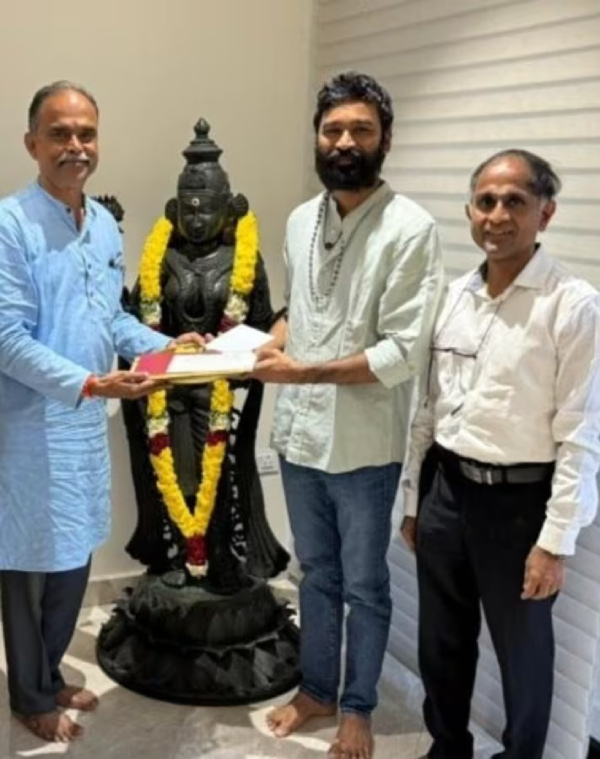 Dhanush mobbed by eager fans as he leave the ceremony in Ayodhya Ram Temple Dhanush mobbed by eager fans as he leave the ceremony in Ayodhya Ram Temple