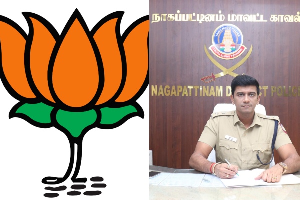 Nagapattinam 2 ASIs suspended after they joined with BJP in police uniform 