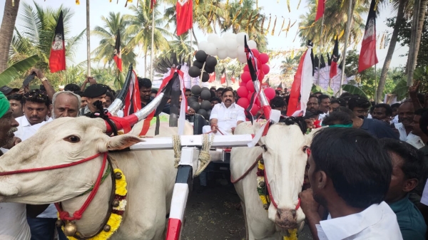Thai Pongal festival: Edappadi Palanisamy celebrated Pongal in Salem Thai Pongal festival: Edappadi Palanisamy celebrated Pongal in Salem