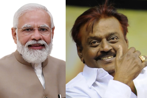 Prime Minister Modi speaks about Vijayakanth: Is BJP targetting DMDK vote bank? Prime Minister Modi speaks about Vijayakanth: Is BJP targetting DMDK vote bank?