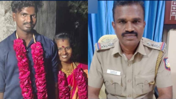 Palladam police inspector has been suspended in connection with the Honour Killing of a teenage girl 