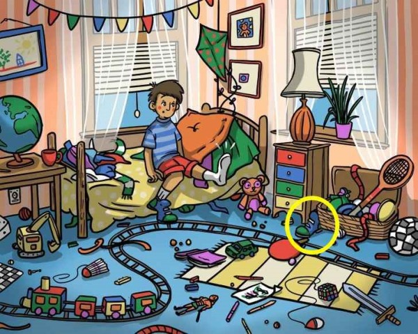 Optical Illusion: Can you Find out the Hidden Shoe in room with in 7 seconds 
