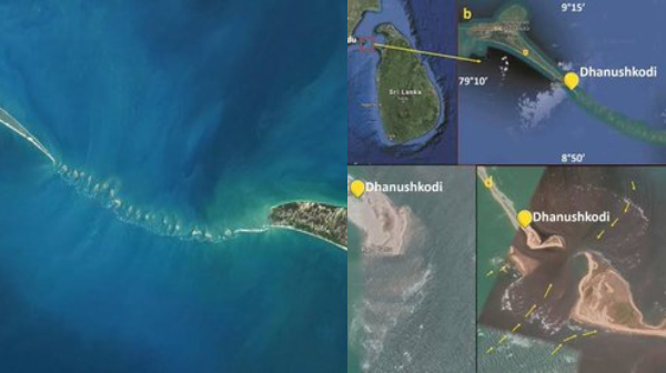 Indian Govt plans for the 23 kms long sea link connecting Dhanushkodi in TN, India with Sri Lanka 