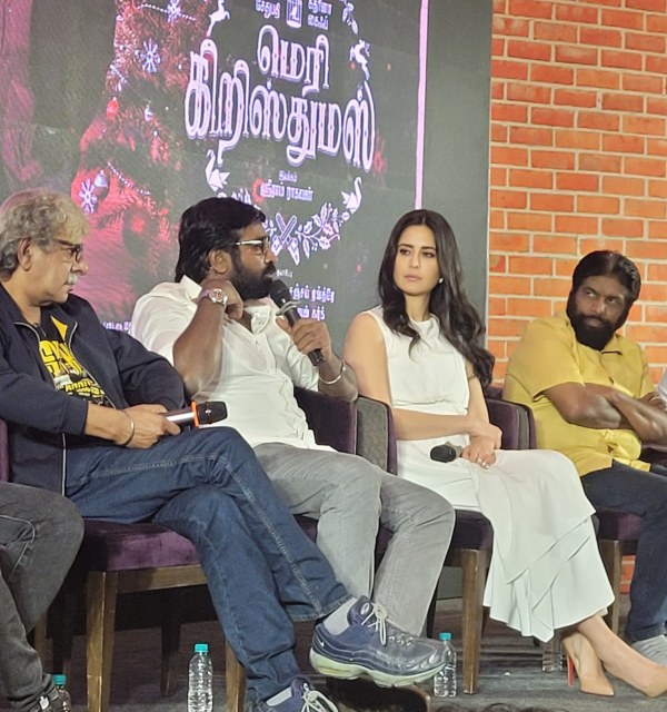 Actor Vijay Sethupathi gets tensed on the question about Hindi in press meet