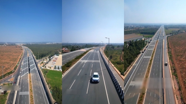 Trending Instagram reels on Chennai Bangalore Expressway works update 