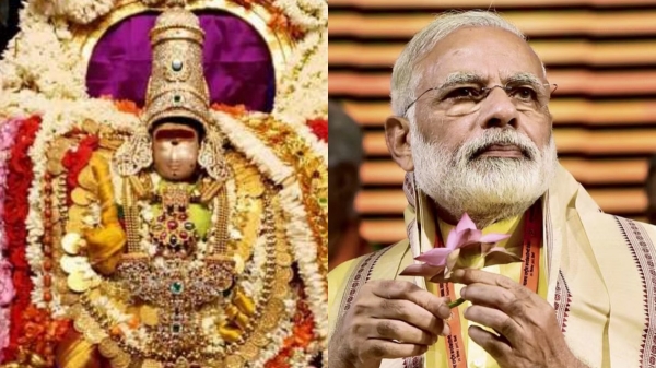 Rameswaram Ramanathaswamy Parvathavarthini Amman worshiped by Modi 