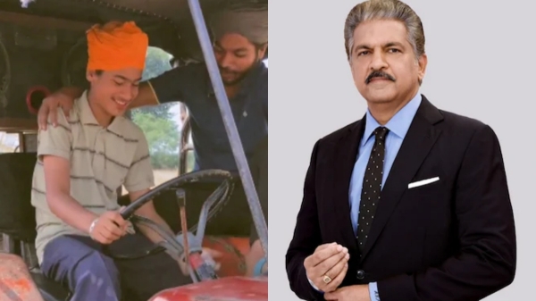 Kid has a tractor in his belly Anand Mahindra reacts to video of boy imitating tractor engine sound Kid has a tractor in his belly Anand Mahindra reacts to video of boy imitating tractor engine sound