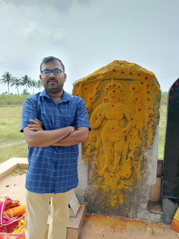 Kotravai statue found in Gingee Alampoondi 
