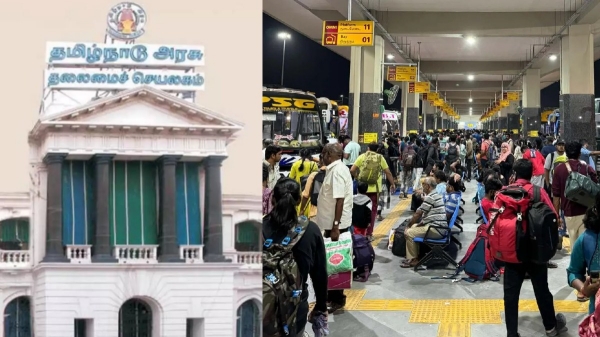 Tamilnadu govt warns strict action on brokers selling high fare omni bus ticket on Kilambakkam Tamilnadu govt warns strict action on brokers selling high fare omni bus ticket on Kilambakkam