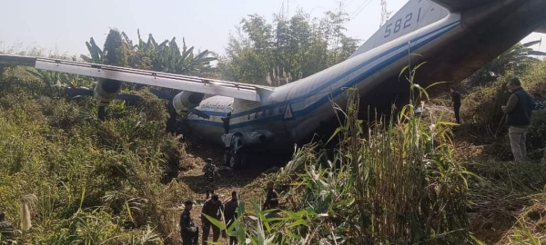 8 injured- Myanmar army plane crash in Mizoram Airport