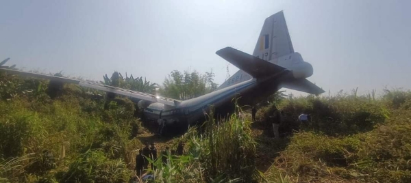 8 injured- Myanmar army plane crash in Mizoram Airport