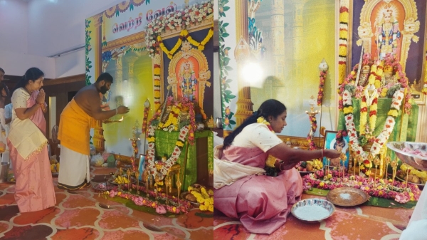 Vel Pooja held in Coimbatore done by Vanathi Srinivasan for Thaipusam festival 