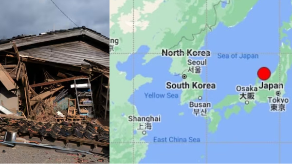 Earthquake of magnitude 6.0 hits West Coast Japan