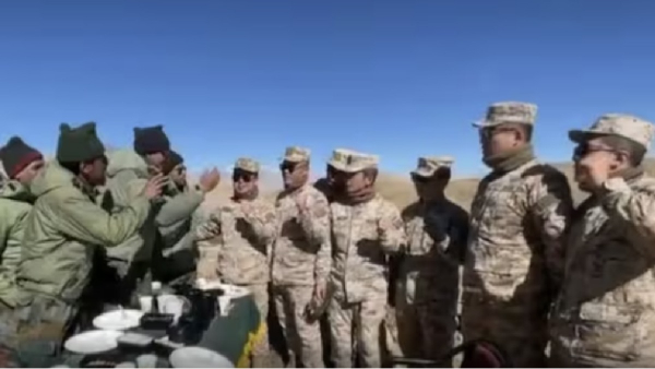 Ayodhya Ram Temple consecration: Indian and Chinese Soldiers Chants Jai Shri Ram Ayodhya Ram Temple consecration: Indian and Chinese Soldiers Chants Jai Shri Ram