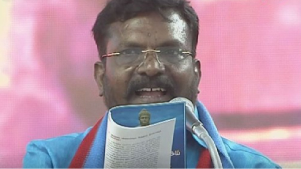 Thirumavalavan appealed to India Alliance to give the promise that the post of governor will be abolished Thirumavalavan appealed to India Alliance to give the promise that the post of governor will be abolished