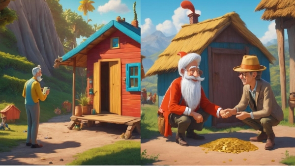 Short story for kids in Tamil : Key to happiness