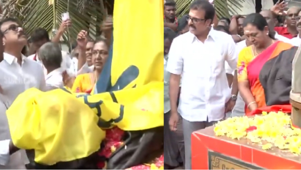 Premalatha Vijayakanth about the dmdk flag fell down due to rope cut