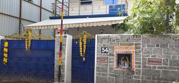 vijayakanth built new bungalow in chennai 