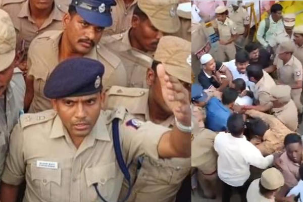 Vanni arasu condemn Police DC Pawankumar for attacking in protest 