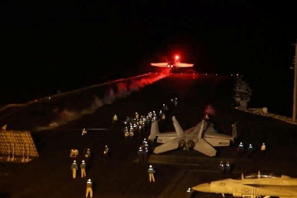 US and UK militaries are bombing targets in Houthi controlled areas of Yemen US and UK militaries are bombing targets in Houthi controlled areas of Yemen