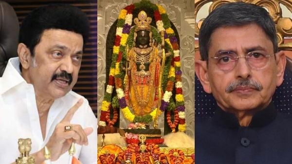 CM Stalin condemns Rumor-spreading WhatsApp Governor doing politics in temple 