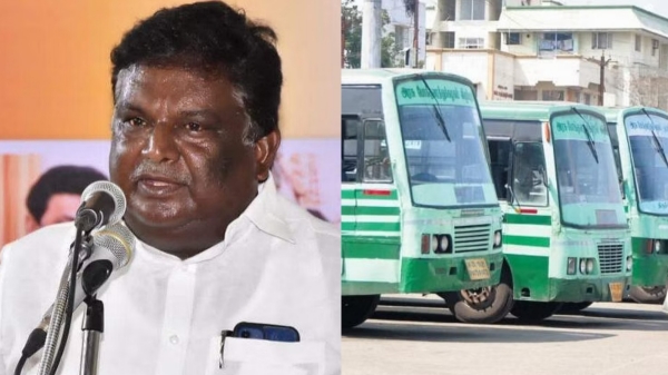  Minister Sivasankar today held talks with the transport trade unions that announced the strike 