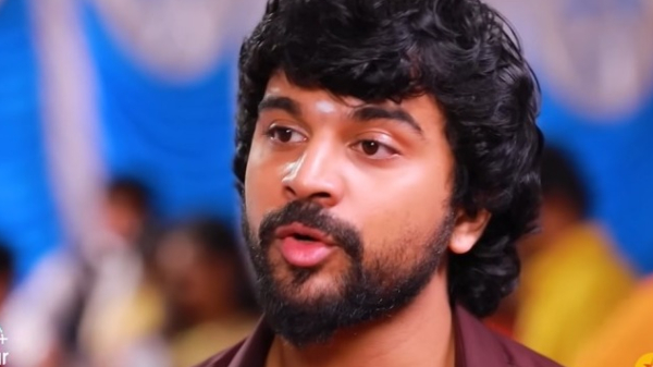 tamilum saraswathiyum serial January 3rd episode Rohini calls the Gothai family to name her child