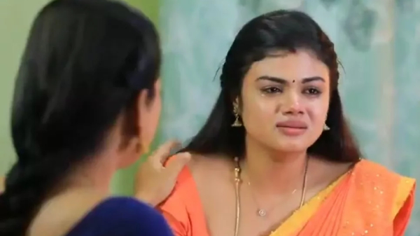 Baakiyalakshmi Serial january 2rd episode Ezhil consoles Amritha crying 