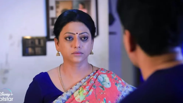 Baakiyalakshmi Serial january 2rd episode Ezhil consoles Amritha crying 