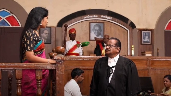  tamilum saraswathiyum serial January 10th episode Tamil has broken the whole truth