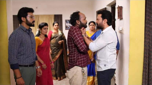 tamilum saraswathiyum serial January 18th episode Meghna spoke against Tamil