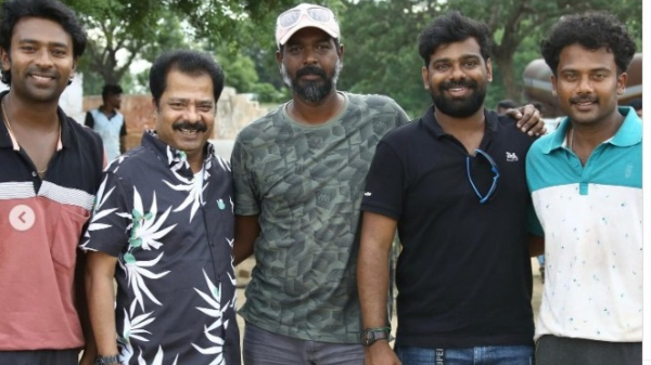 Actor Pandiyarajans son Prithvi Rajan has sharing a photo Blue Star Movie