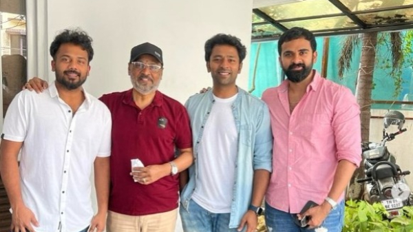 Actor Pandiyarajans son Prithvi Rajan has sharing a photo Blue Star Movie