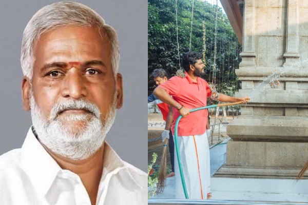 Minister Sekar Babu asks why Annamalai cleans temples which are already clean 